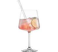 SCHOTT ZWIESEL After Work Drinks, set di 4 bicchieri da cocktail, 4 cannucce di vetro e 1 spazzola di cotone, bicchieri in cristallo Tritan lavabili in lavastoviglie, Made in Germany (art. 124685)