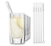 SCHOTT Zwiesel After Work - Set da barista (4 bicchieri + 4 cannucce)