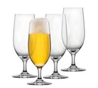 Schott Zwiesel Birra Tulipano Beer Basic 0,3 l (set da 4), bicchieri da birra classici per Pils, bicchieri in cristallo Tritan lavabili in lavastoviglie, Made in Germany (Art. n. 123659)