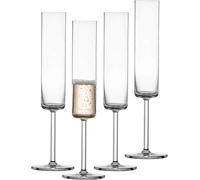 Schott Zwiesel Bicchieri da spumante Modo (set da 4), bicchieri da champagne dritti con punto di mousse, lavabili in lavastoviglie, realizzati in Germania (art. n. 119901)