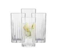 Schott Zwiesel Bicchieri da long drink Stage (set da 4) per long drink con rilievo, bicchieri di cristallo lavabili in lavastoviglie (art. n. 121880), cristallo