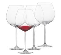 SCHOTT ZWIESEL Calice da vino rosso Borgogna Muse (set di 4), bicchieri borgogna a bulbo per vino rosso, bicchieri in cristallo Tritan lavabili in lavastoviglie, Made in Germany (art. 123670)