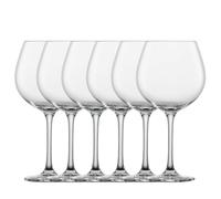 SCHOTT ZWIESEL Calice da vino rosso Borgogna Classico (set di 6), bicchieri classici Borgogna per vino rosso, bicchieri in cristallo Tritan lavabili in lavastoviglie, Made in Germany (art. 123655)