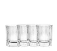 SCHOTT ZWIESEL Bicchieri da whisky Fave (set da 4), eleganti bicchieri da whisky con rilievo, bicchieri in cristallo lavabili in lavastoviglie (art. 124303)