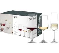 SCHOTT ZWIESEL Set di bicchieri MioVino (set iniziale da 12), moderni bicchieri da vino e da champagne in un set, bicchieri in cristallo Tritan lavabili in lavastoviglie, Made in Germany (art. 124072)