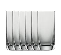 Schott Zwiesel Bicchieri da birra Simple 0,2 l (set da 6), bicchieri da birra dritti per Pils, lavabili in lavastoviglie, realizzati in Germania (art. n. 123663)