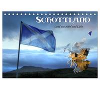 Schottland - Land aus Nebel und Licht (Tischkalender 2026 DIN A5 quer), CALVENDO Monatskalender: Schottland - ein Land voller mystischem Licht und faszinierenden Landschaften.