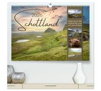 Schottland - Reise durch die Highlands und zur Isle of Skye (hochwertiger Premium Wandkalender 2026 DIN A2 quer), Kunstdruck in Hochglanz: Eine ... als farbenfrohe Wanddekoration auf Sie.