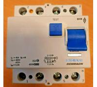 SCHRACK BC004130 Residual current circuit breaker 40A, 4P,300mA,AC BCF0 40/4/03