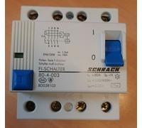 SCHRACK BD038103 RESIDUAL CURRENT CIRCUIT BREAKER 80A 3P+N 230/400V 0,03A