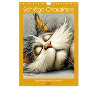 Schräge Charaktere. Eigenwillige Katzen-Cartoons (Wandkalender 2027 DIN A4 hoch), CALVENDO Monatskalender: Ein künstlerischer Kalender voller skurriler Persönlichkeiten
