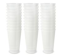 Schramm® Bicchieri riutilizzabili circa 400 ml opaco trasparente a scelta 10, 20, 30 o 50 pezzi riutilizzabili in plastica riutilizzabili, dimensioni: 30 pezzi