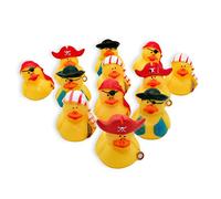 Schramm® Confezione da 12 Anatra in Gomma Pirata Anatra Pirata 5,5 cm cigola Anatra in Gomma Anatra Pirata Anatra Che Fa Il Bagno cigola