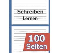 Schreiben Lernen: (100 Seiten) Zahlen schreiben lernen - Handschrift Übungsheft Kinder - für Kinder ab 4 Jahren (Vorschule + 1. Klasse) ABC ... buchstaben - montessori - Vorschulübungen