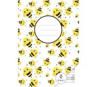 Schreibheft 1. Klasse - Lineatur 0 mit Häuschenhilfe | A5 | 25 Blatt | Grundschulheft zum Schreibenlernen: Deutschheft | Lernheft | Notizbuch für die Schule und zum Üben | Bienen