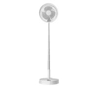 Schreibtischventilator * 1 Stück - Schreibtischventilator * 1 Stück | 7200mAh Akku USB Standventilator Fan Tragbarer Für Outdoor Reise Camping, Tischventilator Leise Für Schlafzimmer Büro- Weiß
