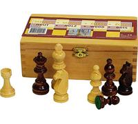 Schreuders Sport Unisex Abbey Gioco Pezzi degli Scacchi, Legno, 93 mm, Colore: Nero/Bianco, Universale