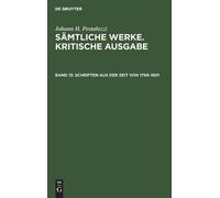 Schriften Aus Der Zeit Von 1799-1801 (Copertina rigida)
