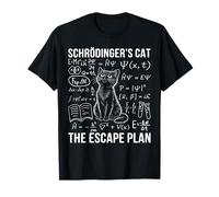Schrodinger Cat Escape Plan Fisica Quantistica Gatto Maglietta