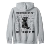 Schrodinger Cat Escape Plan Meccanica quantistica Fisica Felpa con Cappuccio