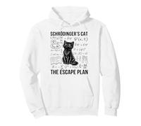 Schrodinger Cat Escape Plan Meccanica quantistica Fisica Felpa con Cappuccio