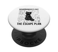 Schrodinger Cat Escape Plan Meccanica quantistica Fisica PopSockets PopGrip Adesivo