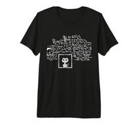Schrodingers Cat in a Box Funny Science Nerd Physics Shirt Maglietta Premium