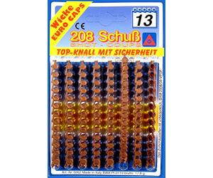 Schrödel 8040262 208 Munizioni 13-Shot cap Guns, Taglia Unica