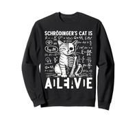Schrödingers Cat Alive Dead Fisica Quantistica Felpa