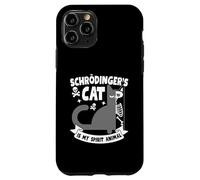 Schrödinger's Cat Is My Spirit Animal Design divertente Custodia per iPhone 11 Pro