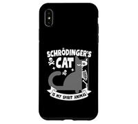 Schrödinger's Cat Is My Spirit Animal Design divertente Custodia per iPhone XS Max