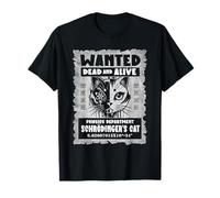 Schrödinger's Cat Wanted Fisica Insegnante Fisico Divertente Maglietta