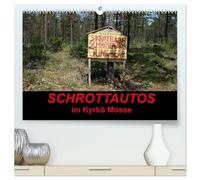 Schrottautos im Kyrkö Mosse (hochwertiger Premium Wandkalender 2026 DIN A2 quer), Kunstdruck in Hochglanz: Das Himmelreich für Schrottautos! Ein Museum mitten in Wald.