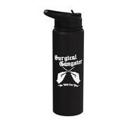Schrub Tech - Surgical Gangster - Surgery Technologist Nurse Stainless Steel Insulated Water Bottle