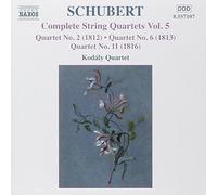 Franz Schubert Complete String Quartets Vol. 5 (Kodaly Quartet) (CD) Album
