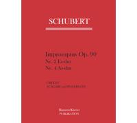 Schubert Impromptus Op. 90: Nr. 2 Es-dur und Nr. 4 As-dur. Urtext Ausgabe mit Fingersatz
