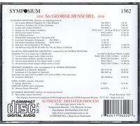 Schubert - Music of Sir George Henschel