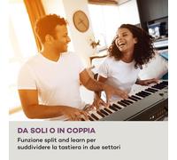 SCHUBERT Preludio - Tastiera, 88 tasti, dinamica, pedale sustain, nero
