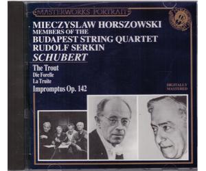 Schubert: Quintetto La Trota, Momenti Musicali / Budapest String, Horzowski - CD