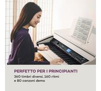 SCHUBERT Subi 88 MK II Keyboard 88 Tasti MIDI USB 360 Suoni 160 Ritmi Bianco