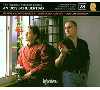 Schubert: The Hyperion Schubert Edition, Vol. 28 -An 1822 Schubertiad-Maartin Koningsberger, Christine Schäfer , John Mark Ainsley -1996 Deluxe Black Box Edition with a 76 pp Booklet