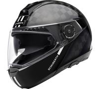 Schuberth C4 Pro Carbon Fusion Casco, Bianco/nero, Taglia XS (53)