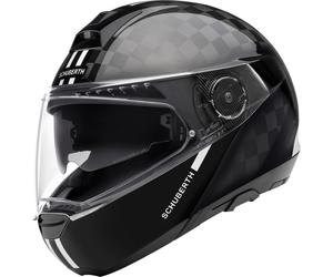 Schuberth C4 Pro Carbon Fusion Casco, Bianco/nero, Taglia XS (53)