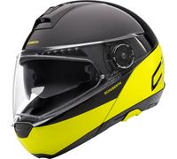 Schuberth C4 Pro Swipe Casco, nero/giallo, Taglia S (55)