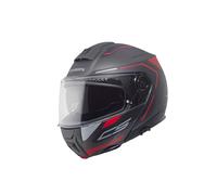 Schuberth C5 Ece Omega Casco Moto (Nero/Antracite/Rosso ) TG: M (57)