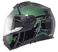 Schuberth C5 Globe, casco flip up XL (60/61) male Nero/Verde