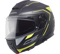 Schuberth C5 Omega Casco apribile, nero opaco/neon, Taglia XS (53)