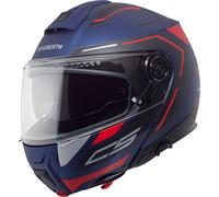 Schuberth C5 Omega Casco, rosso-blu, taglia XL per maschi