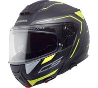 Schuberth C5 Omega, casco flip up XL (60/61) female Opaco Nero/Grigio/Giallo