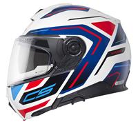 SCHUBERTH C5 Omega Casco Modulare Bianco/Nero/Rosso/Blu 61 bianca